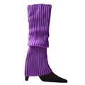 Ma&Baby Women Autumn Winter Leg Warmer Ribbed Footless Stretch Knitted High Socks for Girl