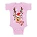 Awkward Styles Ugly Xmas Baby Outfit Bodysuit Deer in Red Xmas Hat Romper