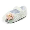 Infant Girl Shoes Mary Jane Flats Wedding Dress Shoes Soft Newborn Baby Girls Princess Crib Shoe First Walkers
