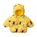 Baby Boys Girls Down Parkas Coat Winter Warm Cotton Coat Kids Outwear Hoodie Jacket Toddler Hooded Coat Long Sleeve Zipper Solid Warm Outfits 2-7T