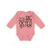 Inktastic i m the awesome big sister Girls Long Sleeve Baby Bodysuit