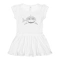 Inktastic Cute Distressed Gray Shark Girls Toddler Dress