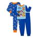 Paw Patrol Toddler Boy Long Sleeve Snug Fit Cotton Pajamas 4pc Set