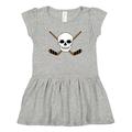 Inktastic Hockey Sports Funny Skull Girls Toddler Dress