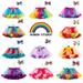 FAFWYP Baby Toddler Girls Cute Layered Tulle Tutu Skirts Newborn 1st Birthday Photography Princess Dress Up Outfit Sets with Hair Bows