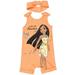 Disney Princess Pocahontas Toddler Girls Romper and Headband Newborn to Toddler