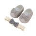 Autumn Winter Baby Girls Baptism Shoes and Headband Set Bowknot Mary Jane Flats and Lace Hairband 2pcs Princess Outfit