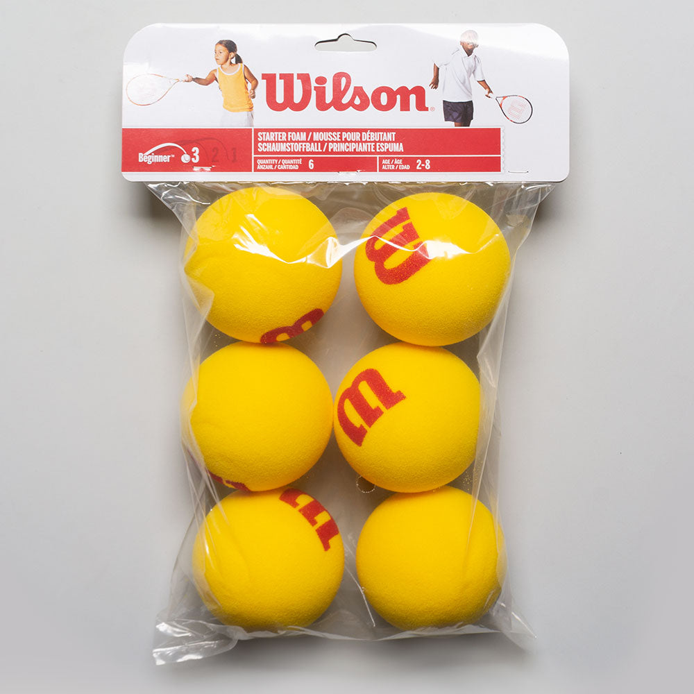 Wilson Starter Foam Ball 6 Pack Tennis Balls