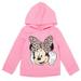 Disney Minnie Mouse Toddler Girls Fleece Pullover Hoodie Pink 2T