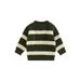 Canrulo Infant Toddler Baby Girl Boy Knit Sweater Striped Pullover Sweatshirt Long Sleeve Autumn Winter Jumper Tops Green 2-3 Years
