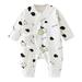 nsendm Boy Clothes 6-9 Months Baby Boys Girls Cartoon Animals Cotton Romper Baby Boy Knitted Outfits White 3-6 Months