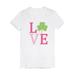 Tstars Girls Irish Clover Love St Patricks Day Gift Cute Kids St Patricks Day Shamrock Shirts Gift for Girls Irish Shirt Pride Proud Irish Toddler Kids Girls Fitted T Shirt