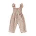 JINSIJU Baby Romper Kids Floral Print Square Neck Fly Sleeve Jumpsuit Casual Wear for Spring Summer