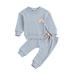 Dewadbow Newborn Infant Baby Girls Boys Clothes Sets Sweatshirts Pants