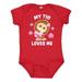 Inktastic My Tio Loves Me with Bigfoot Girls Baby Bodysuit