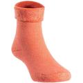 Lian LifeStyle Children s 1 Pair Wool blend Crew Socks Plain Color 12M-24M (Orange)