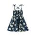 Binwwede Baby Girl Floral Dresses Sleeveless Strap Suspender Dress One Piece Beach Skirt Summer Outfits MHX