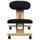 Flash Furniture Bragg Contemporary Style Mobile Wooden Ergonomic Kneeling Office Chair in Fabric Wood/ in Black/Brown | Wayfair WL-SB-210-GG