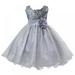 Little Girls Cinderella Lace Princess Dress Flower Girls Sequin Mesh Tulle Rainbow Party Dress Princess Lace Ball Gown