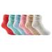 Lian LifeStyle 3 Pairs Father-Mother-Daughter Extra Thick Wool Boot Socks Crew Plain 6Random Color LK01+LK02+LK03 (2Y-5Y)