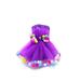 Purple Pom Pom Tutu and Bow Hair Tie | 2Pcs Set