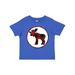 Inktastic Moose Buffalo Plaid Silhouette Boys or Girls Toddler T-Shirt