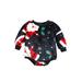 LWXQWDS Christmas Infant Baby Girls Boys Flannel Romper Santa Claus Bodysuit Jumpsuit Fall Winter Clothes Navy Blue 3-6 Months