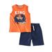 Kids Headquarters Infant Boys 2 Piece Orange King Crabby Tank Top & Shorts 24m