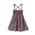 Toddler Baby Girls Slip Dress Sleeveless Straps Floral Elastic Sundress Summer