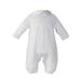 Little Things Mean A Lot Boys Knit White Christening Baptism Coverall