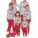 Xingqing Christmas Family Matching Pyjamas Pajamas Set Xmas Santa Sleepwear Nightwear Child 3-4T