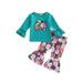 Jkerther Baby Halloween Clothes Baby Girl Halloween Outfit for Toddler Infant Tops Pants 2Pcs Set