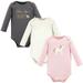 Hudson Baby Infant Girl Cotton Long-Sleeve Bodysuits Gold Unicorn 9-12 Months