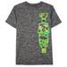 Nickelodeon Boys TMNT Vert Heathered Graphic T-Shirt Black 2T