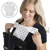 Baby PreferredÂ® Baby Infant Boy Drooler Bib 2pk Gray White One Size for Moby Wrap Classic Baby Wrap Carrier