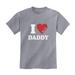 Dad Gifts from Daughter Son Fathers Day I Love My Daddy Papa Kids Shirts 3T Gray