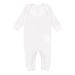 Rabbit Skins - Infant Long Legged Baby Rib Bodysuit - 4412 - White - Size: 12M