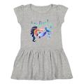 Inktastic I m Five! 5th Birthday Pink and Blue Mermaid Girls Toddler Dress