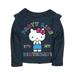 Hello Kitty Toddler Girls Long Blue Ruffle My Birthday Cat T-Shirt Tee Shirt 3T