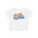 Inktastic Cute Baby Sloth Sleeping on Blue Pillow Boys or Girls Toddler T-Shirt