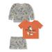 Disney Mickey Mouse Baby Boy Long Sleeve Short Set 3 Piece Outfit Set 0/3-24 Months