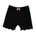 Girl s Solid Color Lace Trim Boyshort Underwear Safety Dress Panties