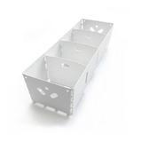 Rebrilliant Hanrott 2.36" H x 3.14" W x 9.45" D Multi-Purpose Drawer Organizer Metal in White | 2.36 H x 3.14 W x 9.45 D in | Wayfair
