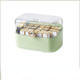 Everly Quinn Jewelry Box in Green | 5.31 H x 7.48 W x 4.72 D in | Wayfair E0D7AA88C3874E889F4AA7741C12F3A2