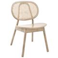 Malina Wood Dining Side Chair in Gray