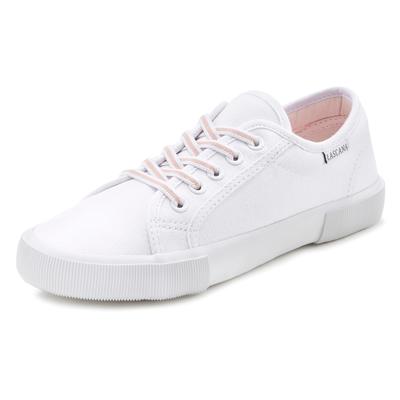 Sneaker LASCANA, Damen, Gr. 35, rosa (weiß, rosé), Obermaterial: 100% Textilmaterial. Futter: 100% Textilmaterial. Decks