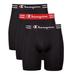 Champion Men's Athletics Performance 3-pk. Long Boxer Brief (Size M) Black, Cotton,Spandex