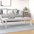 vidaXL Coffee Table White 110x50x30 cm Solid Wood Pine