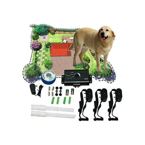 Wasserdichter Elektro-Hundezaun mit Trainingshalsband / unsichtbarer Elektro-Hundezaun two dog