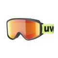 Uvex G GL 3000 CV Unisex-Skibrille Vollrand Monoscheibe Kunststoff-Gestell, schwarz